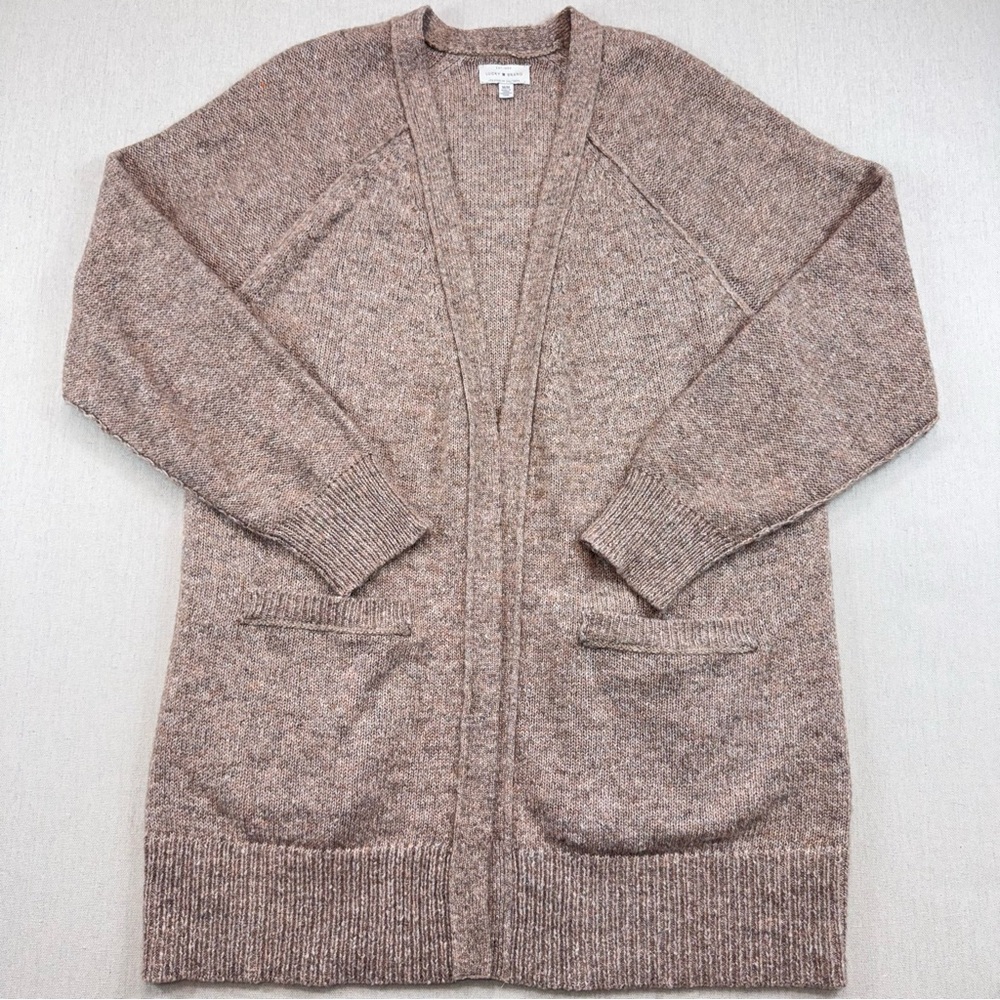 Lucky Brand Women’s Open Front Knit Cardigan Brown Tan Size M